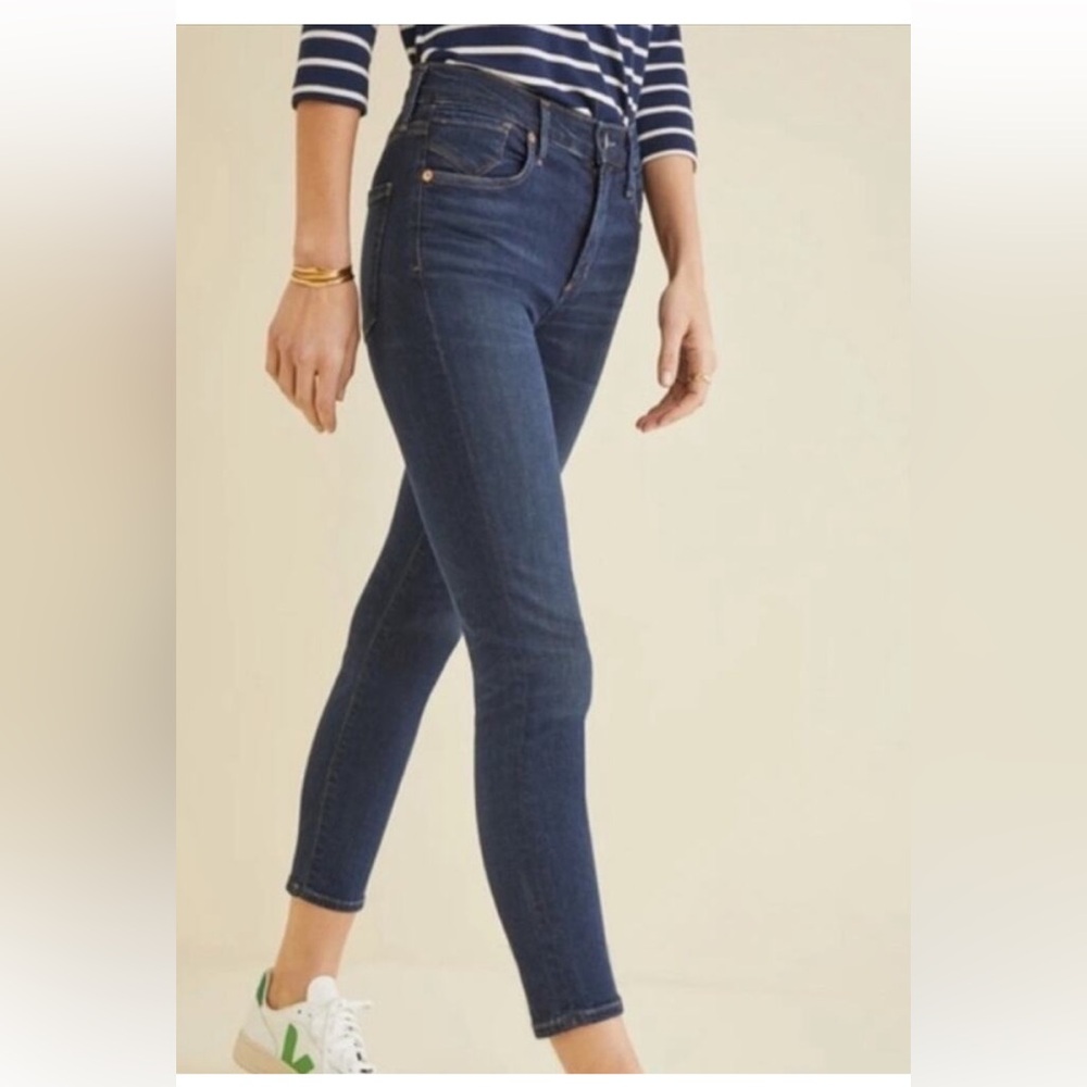 AGOLDE Sophie High Rise Skinny Jeans Dark Wash Stretch Size 26 - Picture 2 of 13